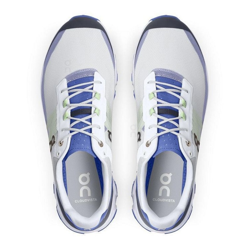 Grey / Royal Men On Cloud Cloudvista Trail Running Shoes | IE_ON9152