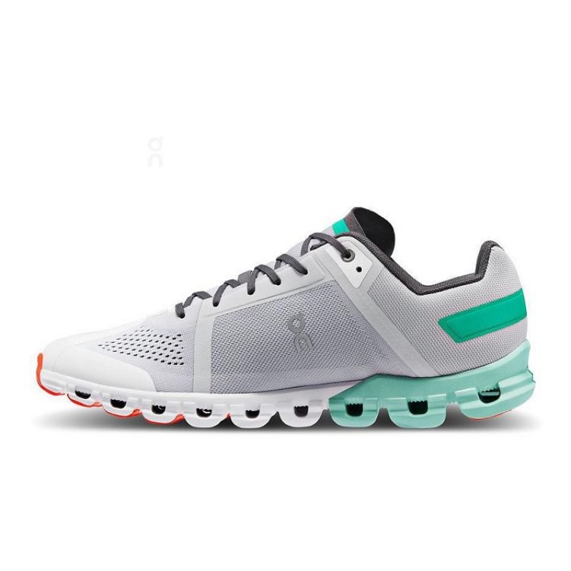 Grey / Turquoise Men On Cloud Cloudflow Road Running Shoes | IE_ON8419