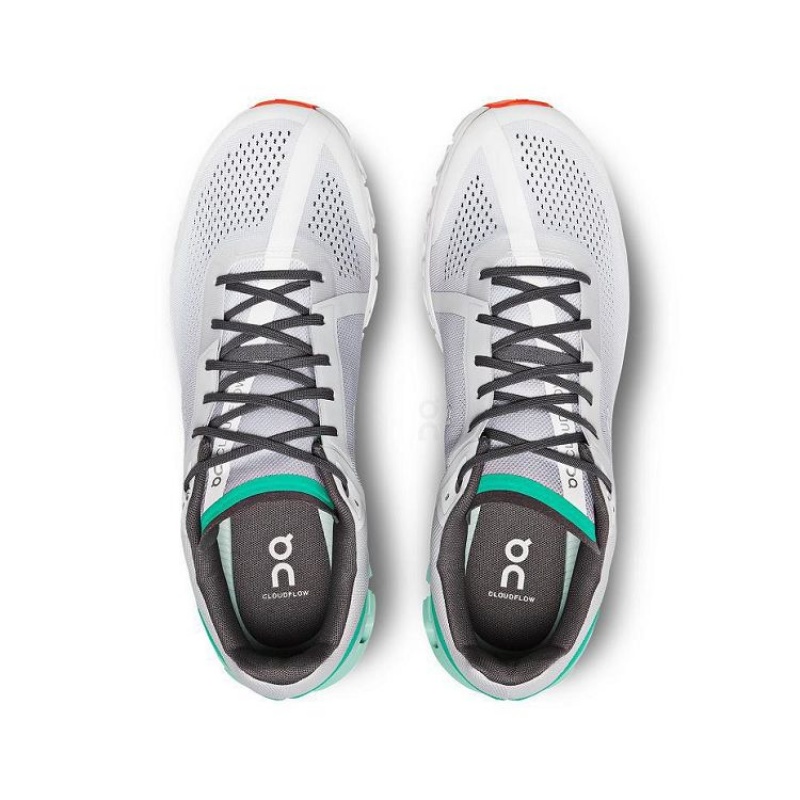 Grey / Turquoise Men On Cloud Cloudflow Road Running Shoes | IE_ON8419