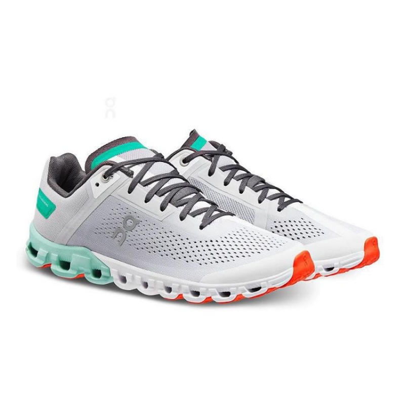 Grey / Turquoise Women On Cloud Cloudflow Road Running Shoes | IE_ON8849