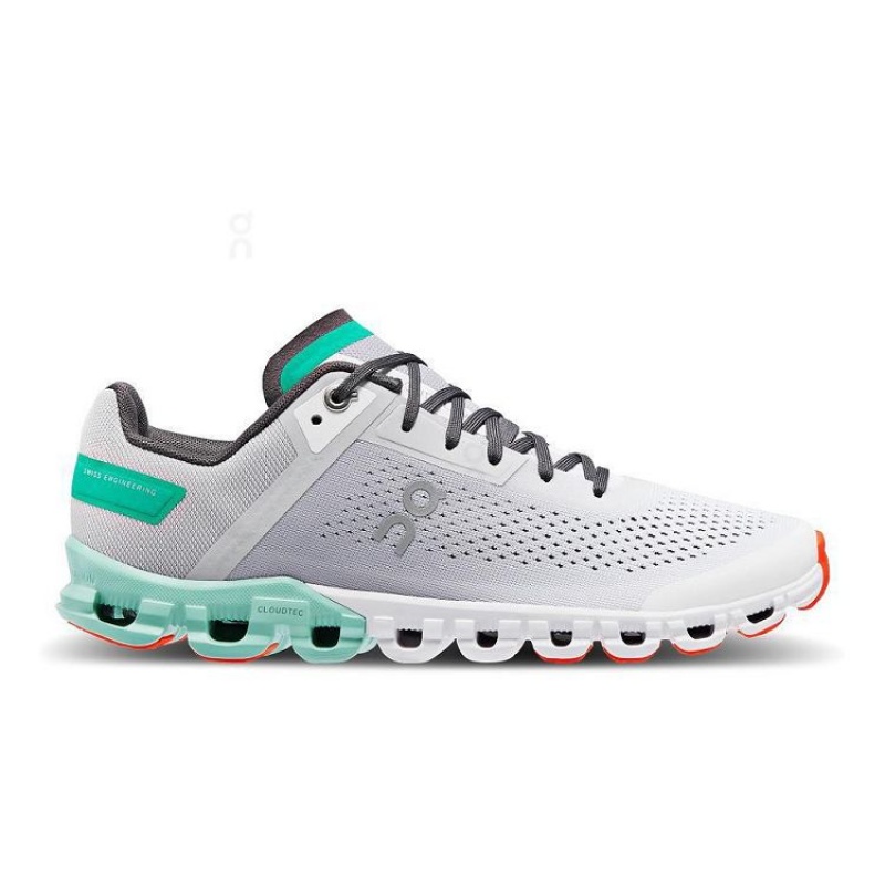 Grey / Turquoise Women On Cloud Cloudflow Road Running Shoes | IE_ON8849