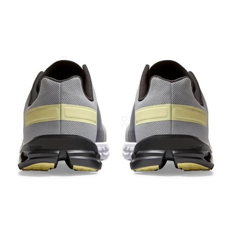 Grey / Yellow Men On Cloud Cloudflow Road Running Shoes | IE_ON8556