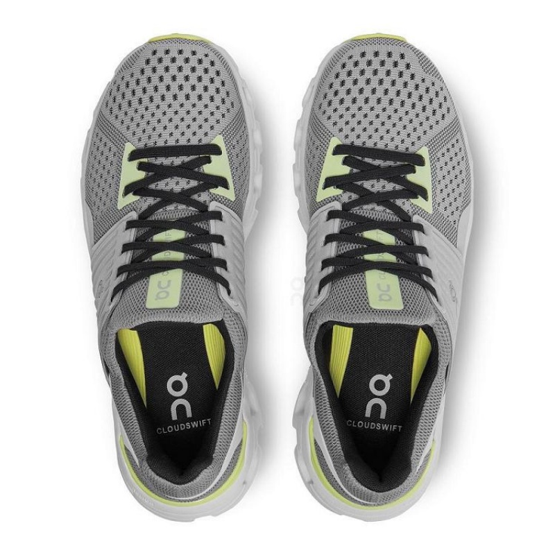 Grey / Yellow Women On Cloud Cloudswift Road Running Shoes | IE_ON8547