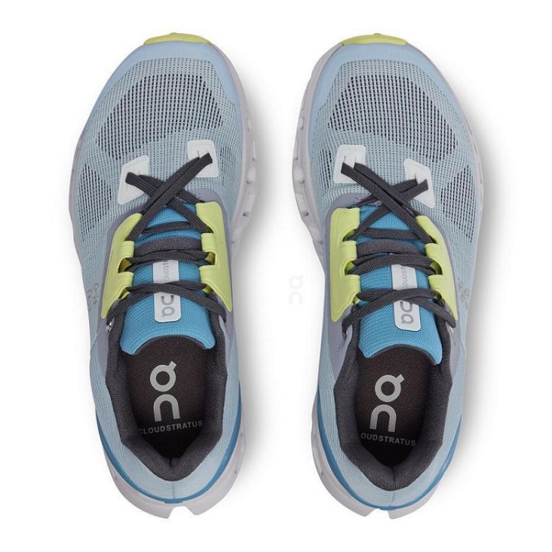 Light Blue Women On Cloud Cloudstratus Road Running Shoes | IE_ON8433