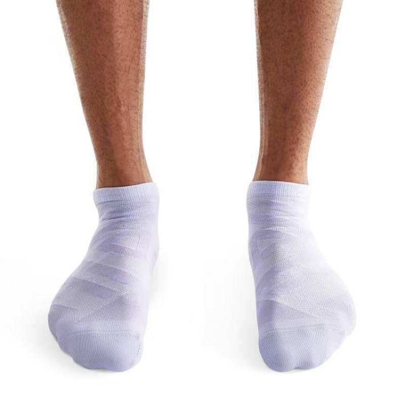 Light Purple Men On Cloud Performance Low Socks | IE_ON8780