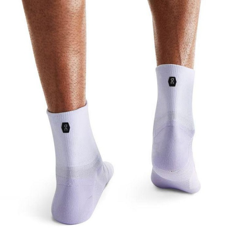 Light Purple Men On Cloud Performance Mid Socks | IE_ON8099