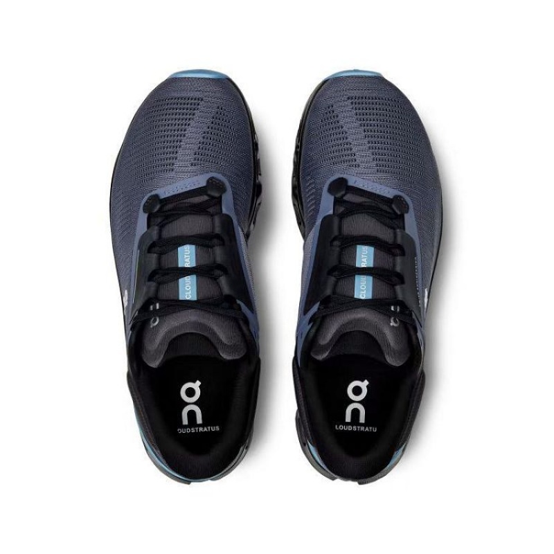 Navy Men On Cloud Cloudstratus 3 Road Running Shoes | IE_ON9006