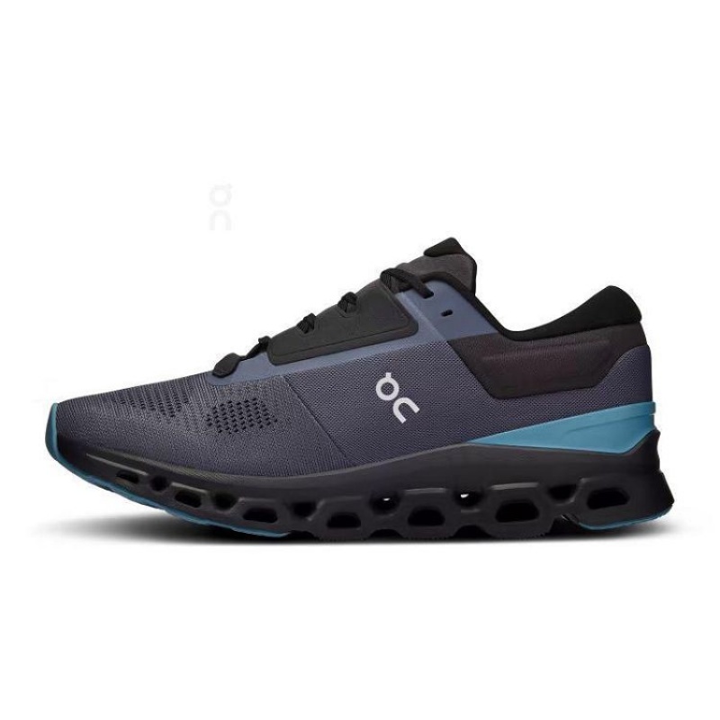 Navy Men On Cloud Cloudstratus 3 Road Running Shoes | IE_ON9006