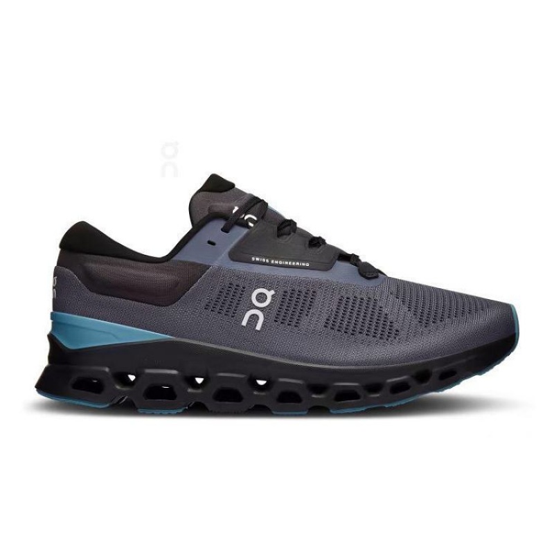 Navy Men On Cloud Cloudstratus 3 Road Running Shoes | IE_ON9006