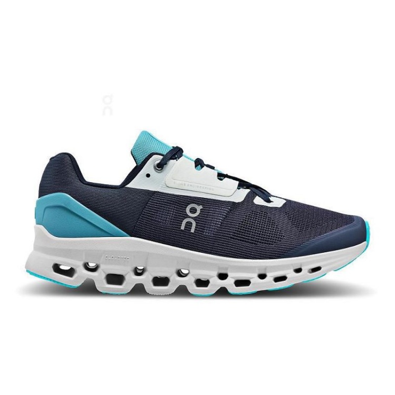 Navy Men On Cloud Cloudstratus Road Running Shoes | IE_ON8387