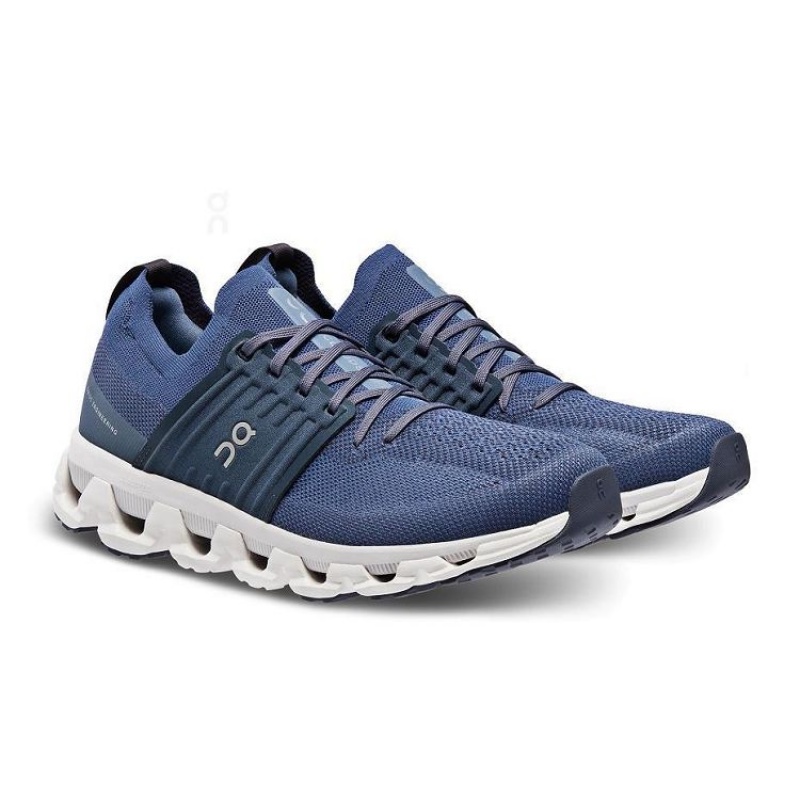 Navy Men On Cloud Cloudswift 3 Road Running Shoes | IE_ON8446