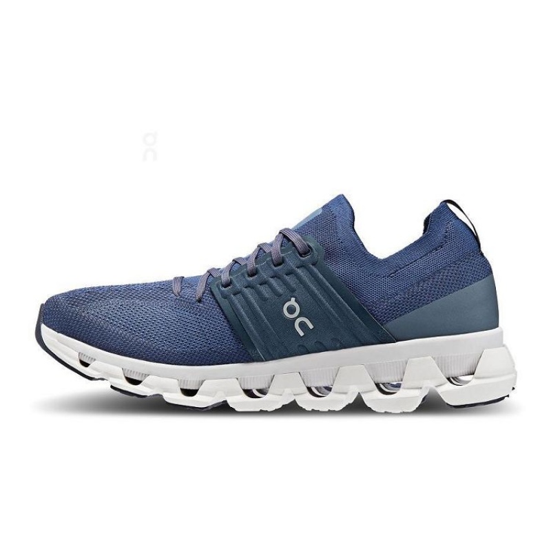 Navy Men On Cloud Cloudswift 3 Road Running Shoes | IE_ON8446