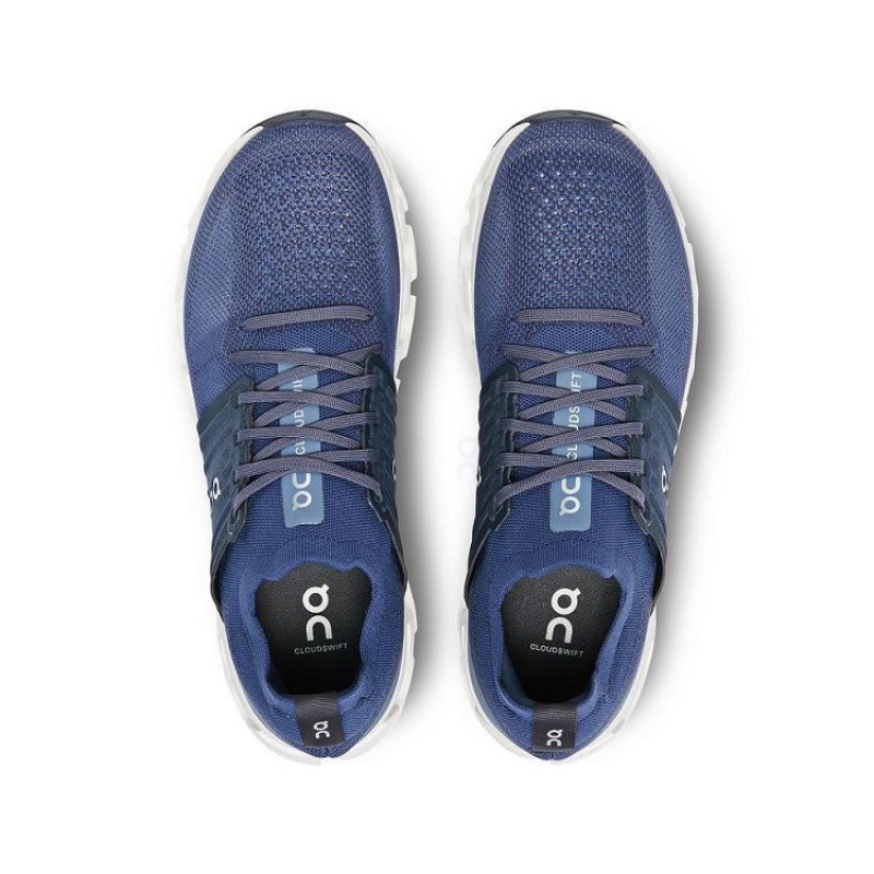 Navy Men On Cloud Cloudswift 3 Road Running Shoes | IE_ON8446