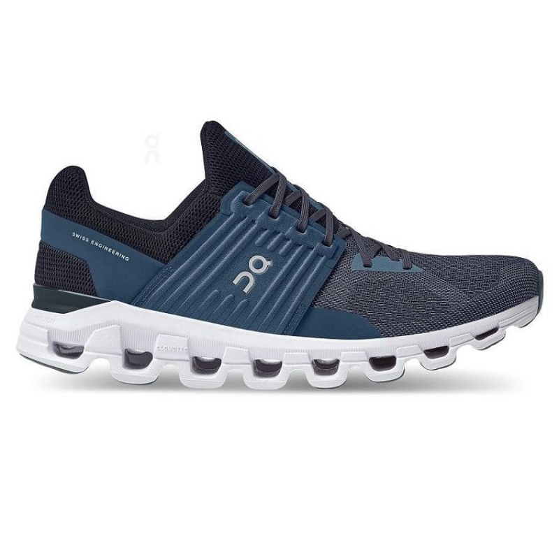 Navy Men On Cloud Cloudswift Road Running Shoes | IE_ON8542