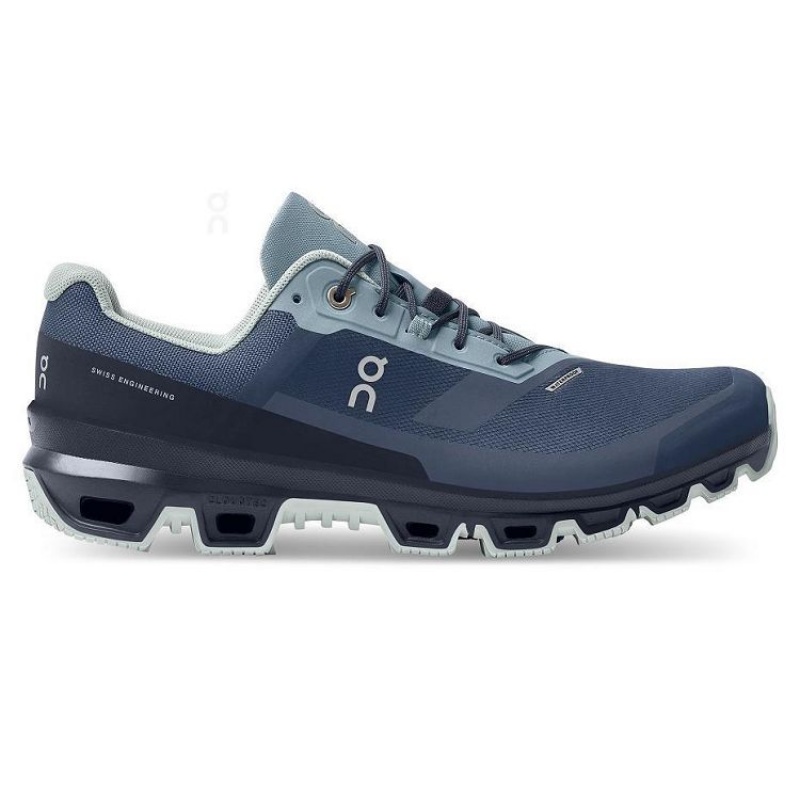 Navy Men On Cloud Cloudventure Waterproof Trail Running Shoes | IE_ON8921