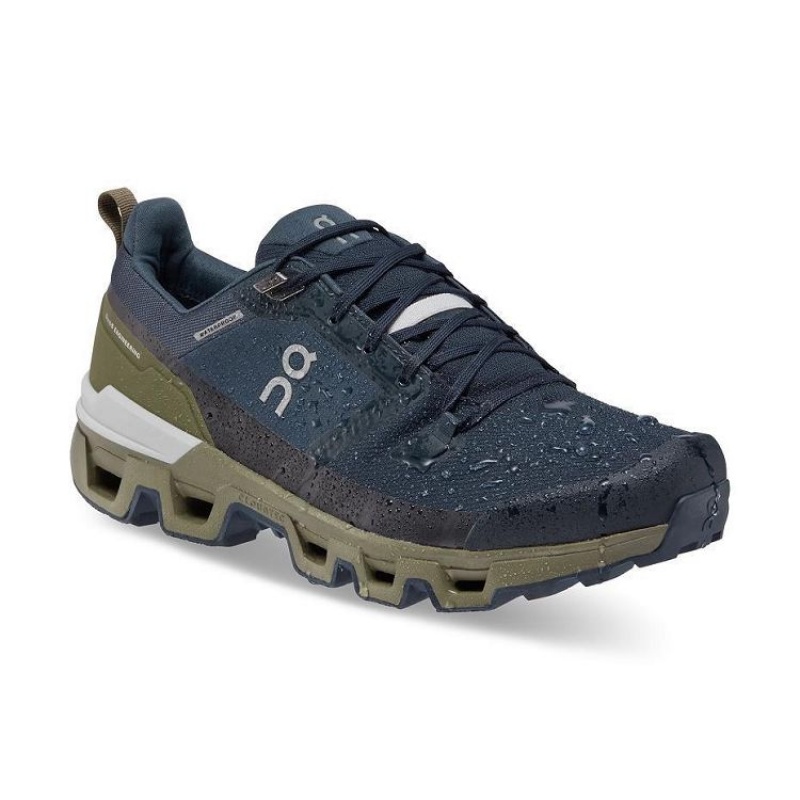 Navy Men On Cloud Cloudwander Waterproof Hiking Shoes | IE_ON8634