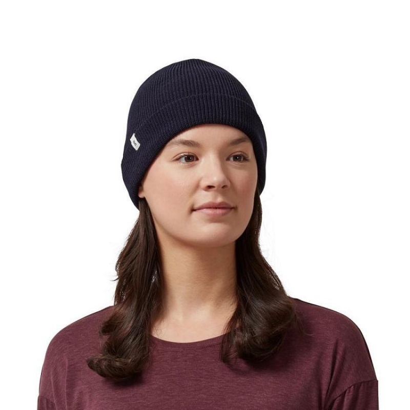 Navy Men On Cloud Merino Beanie | IE_ON8734