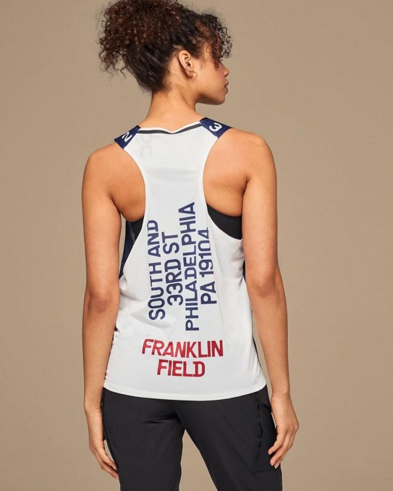 Navy Men On Cloud Penn Relays Singlet Tank | IE_ON8886