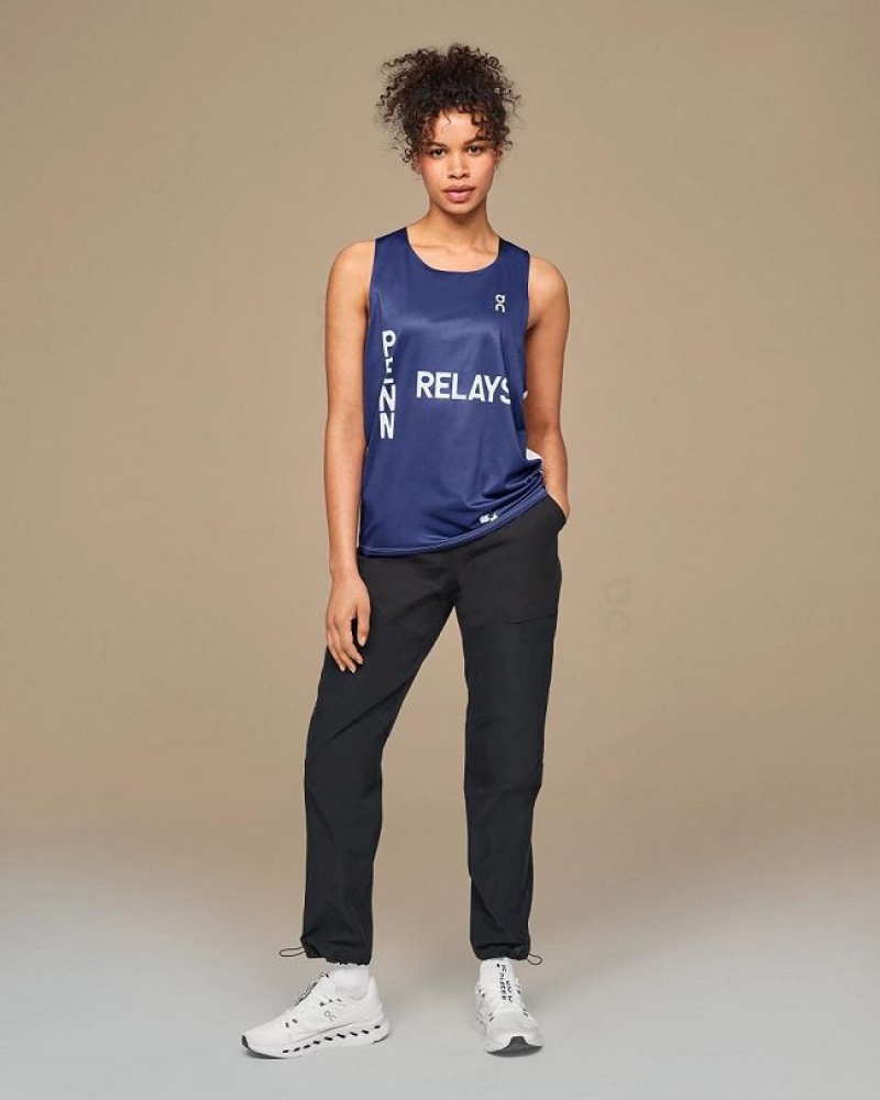 Navy Men On Cloud Penn Relays Singlet Tank | IE_ON8886