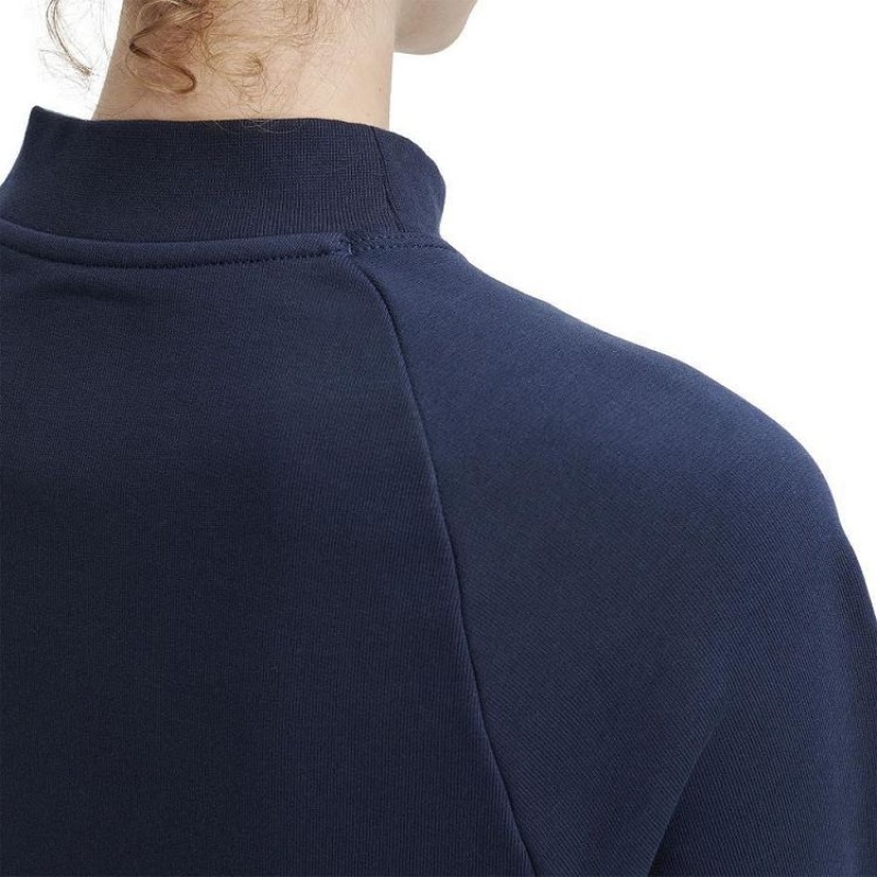 Navy Women On Cloud Crew Neck Sweatshirts | IE_ON8140