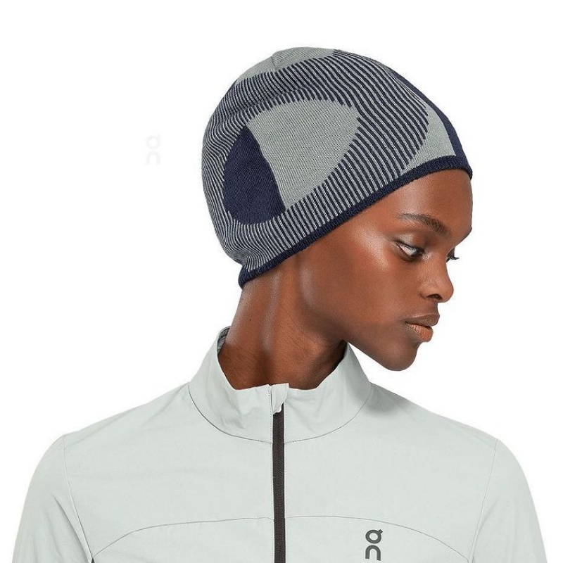 Navy Women On Cloud Explorer Merino Beanie | IE_ON8038