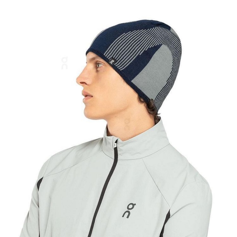 Navy Women On Cloud Explorer Merino Beanie | IE_ON8038