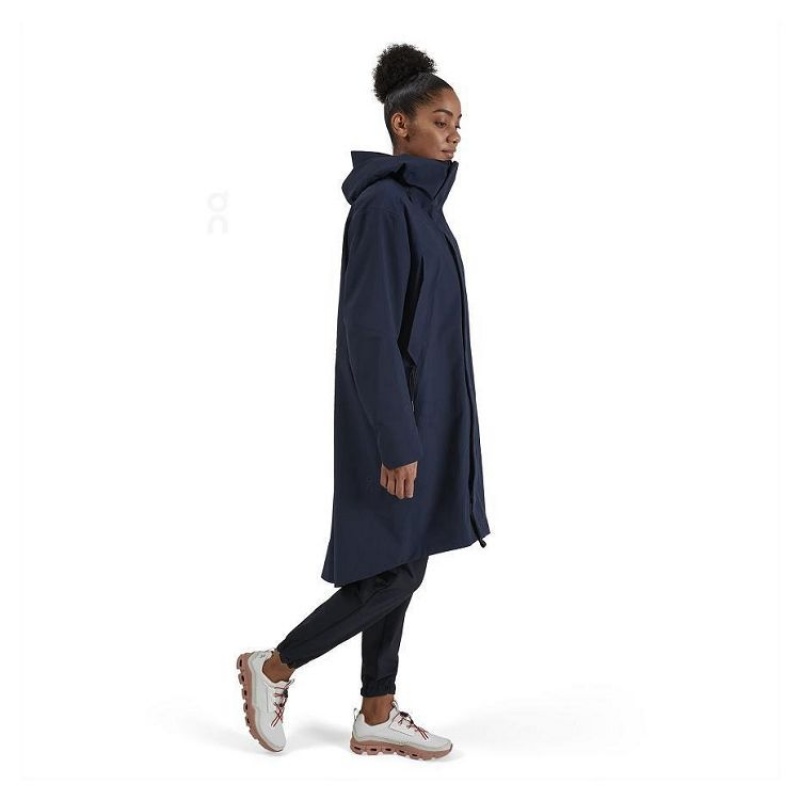 Navy Women On Cloud Parka Jackets | IE_ON8769