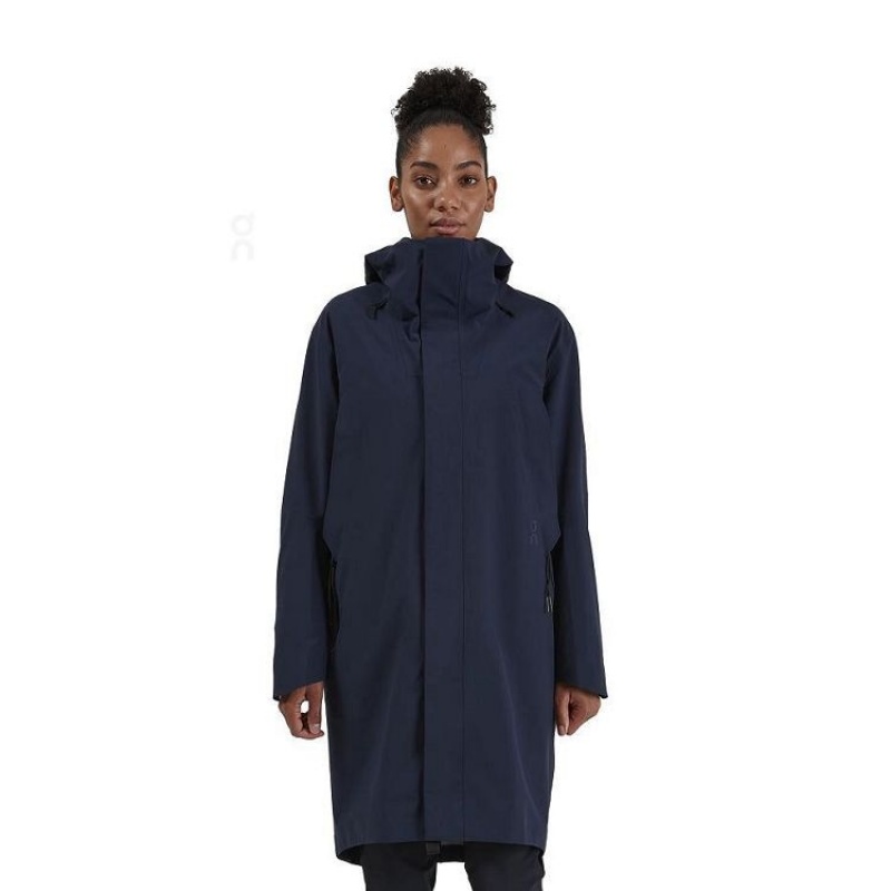 Navy Women On Cloud Parka Jackets | IE_ON8769