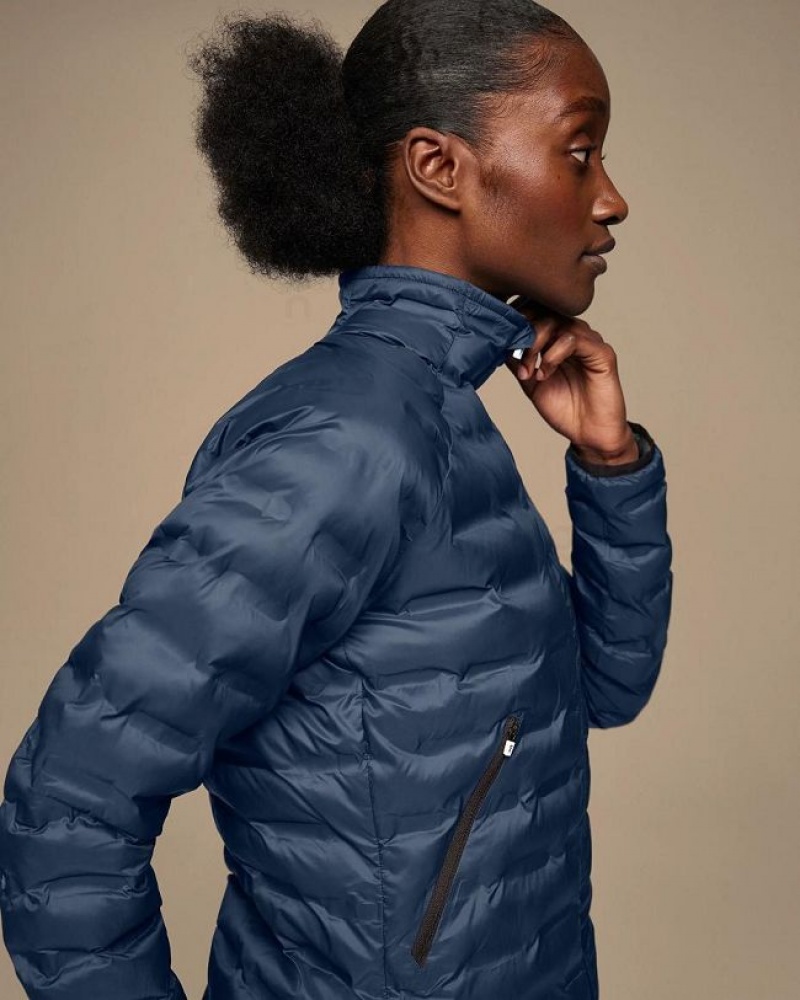 Navy Women On Cloud Switch Jackets | IE_ON8657