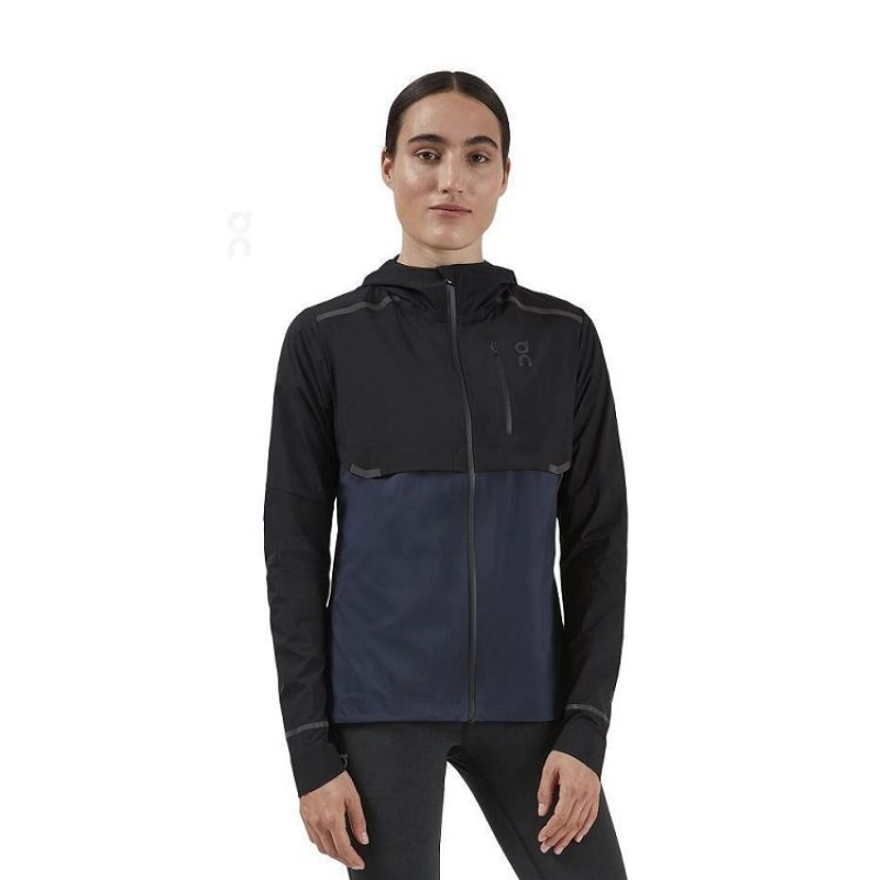 Navy Women On Cloud Weather Jackets | IE_ON8338