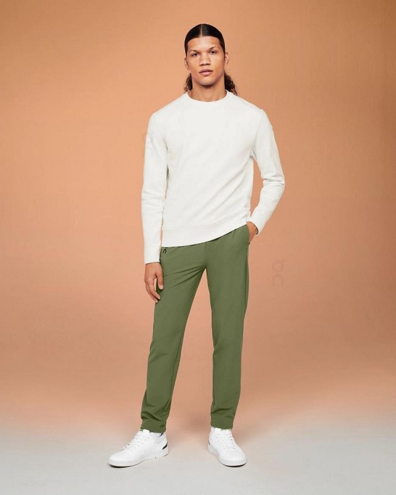 Olive Men On Cloud Active Pants | IE_ON8232