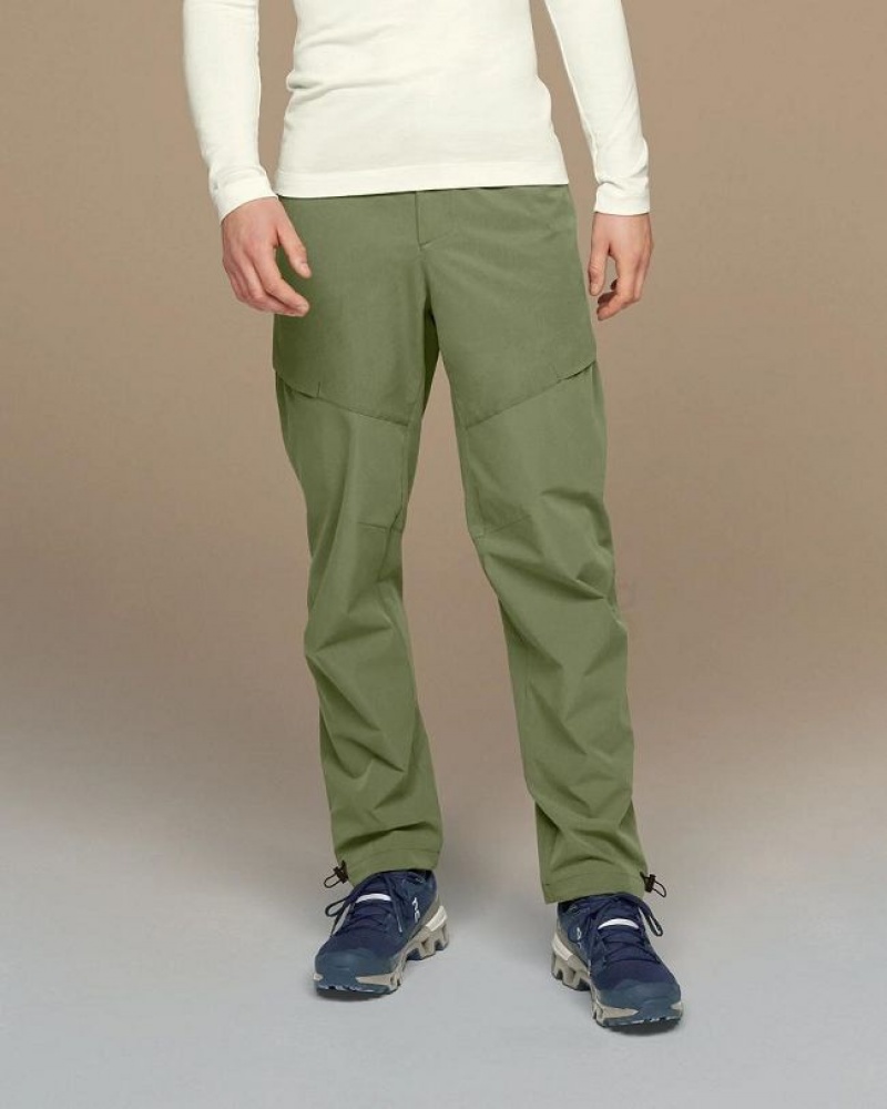 Olive Men On Cloud Explorer Pants | IE_ON8544