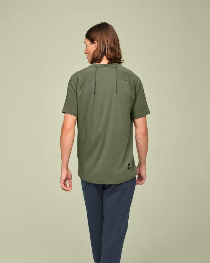 Olive Men On Cloud Focus-T T-shirts | IE_ON8091