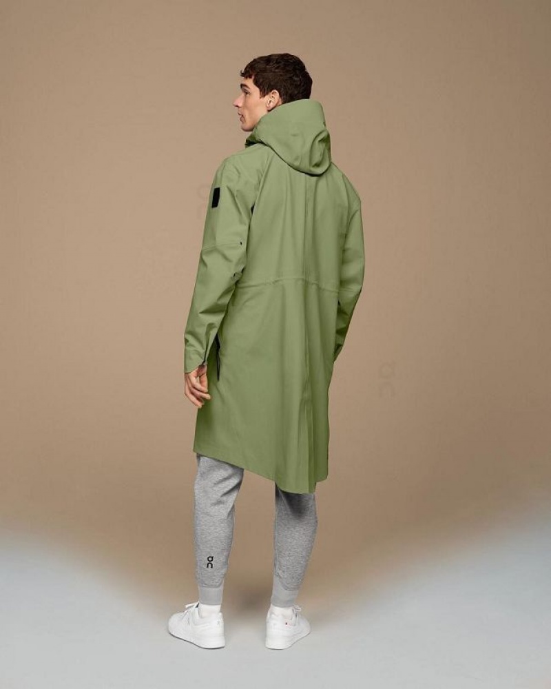 Olive Men On Cloud Parka Jackets | IE_ON8086