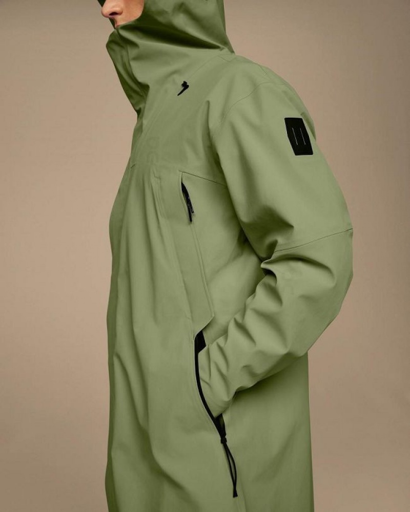 Olive Men On Cloud Parka Jackets | IE_ON8086