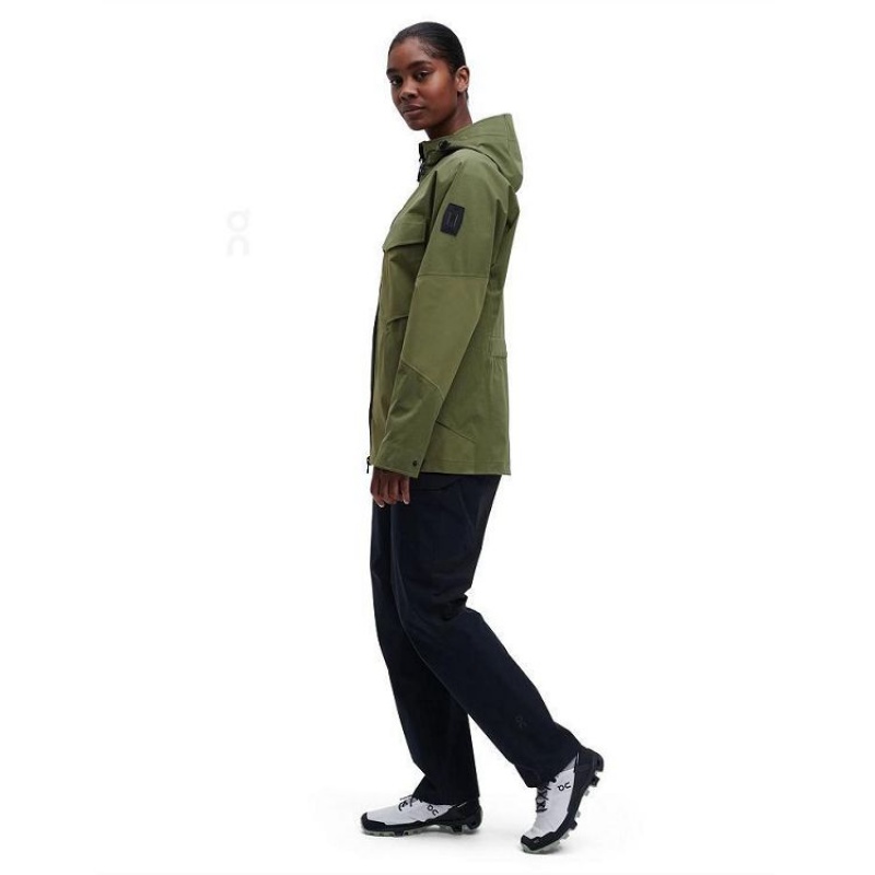 Olive Women On Cloud Explorer Jackets | IE_ON8060