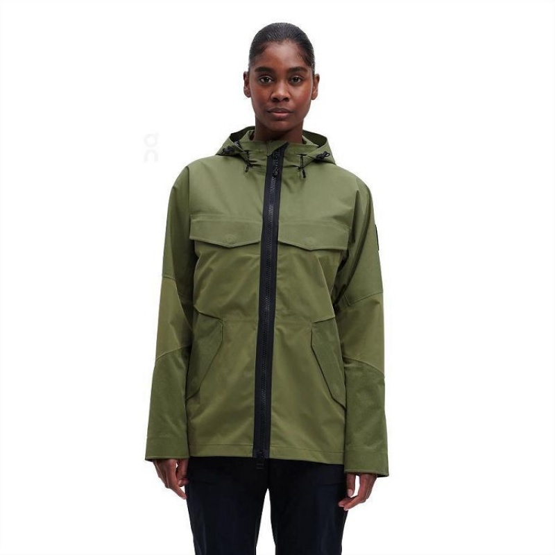 Olive Women On Cloud Explorer Jackets | IE_ON8060