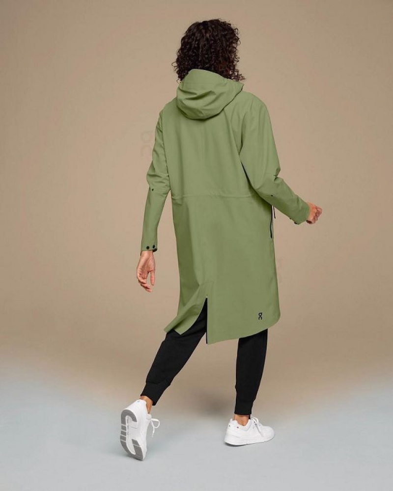 Olive Women On Cloud Parka Jackets | IE_ON8854