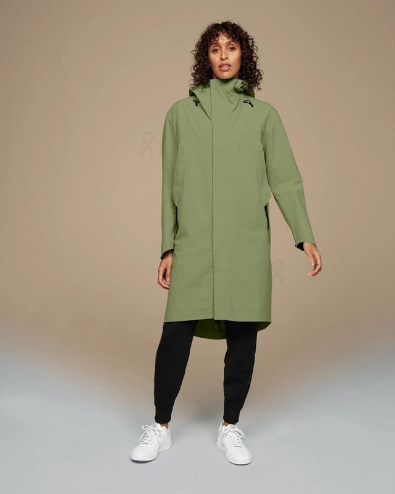 Olive Women On Cloud Parka Jackets | IE_ON8854