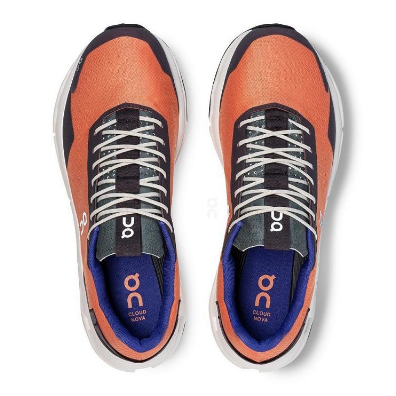 Orange Men On Cloud Cloudnova Form Sneakers | IE_ON8941