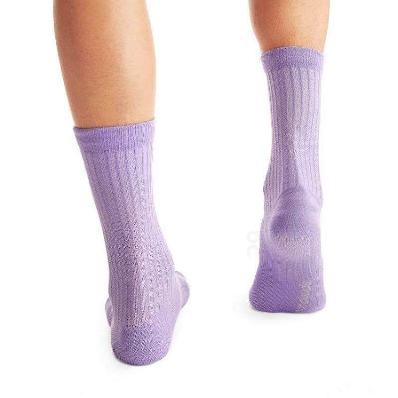 Orange / Purple / Black Women On Cloud Logo 3-Pack Socks | IE_ON8899