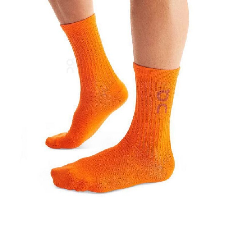 Orange / Purple / Black Women On Cloud Logo 3-Pack Socks | IE_ON8899