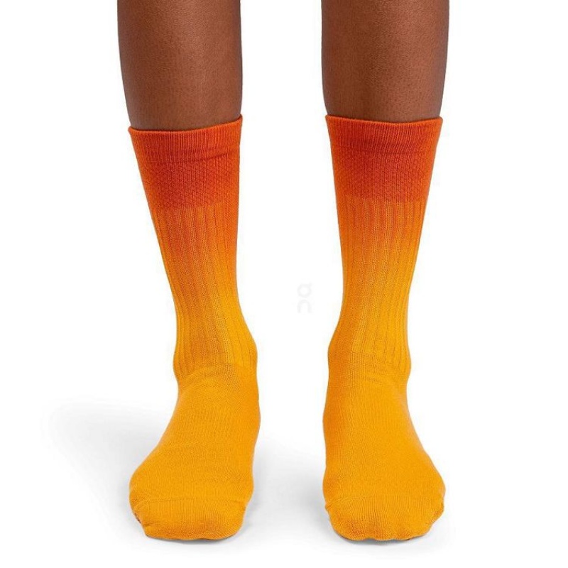 Orange / Yellow Men On Cloud All-Day Socks | IE_ON9088