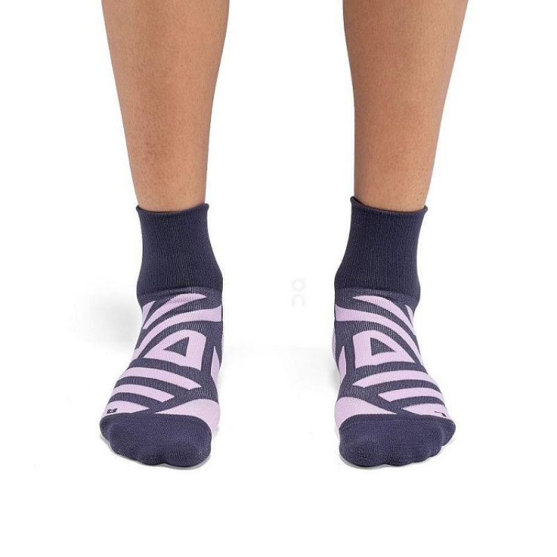 Pink Men On Cloud Performance Mid Socks | IE_ON9120