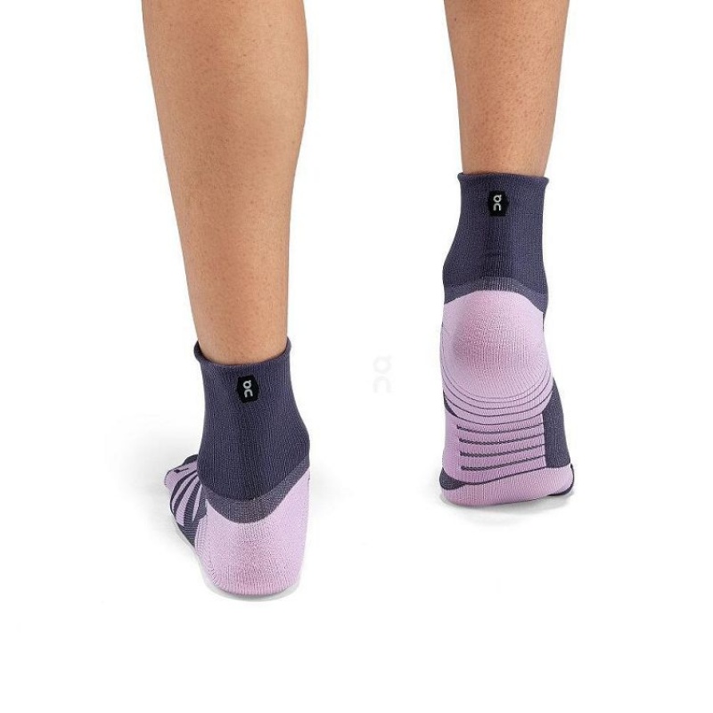 Pink Men On Cloud Performance Mid Socks | IE_ON9120