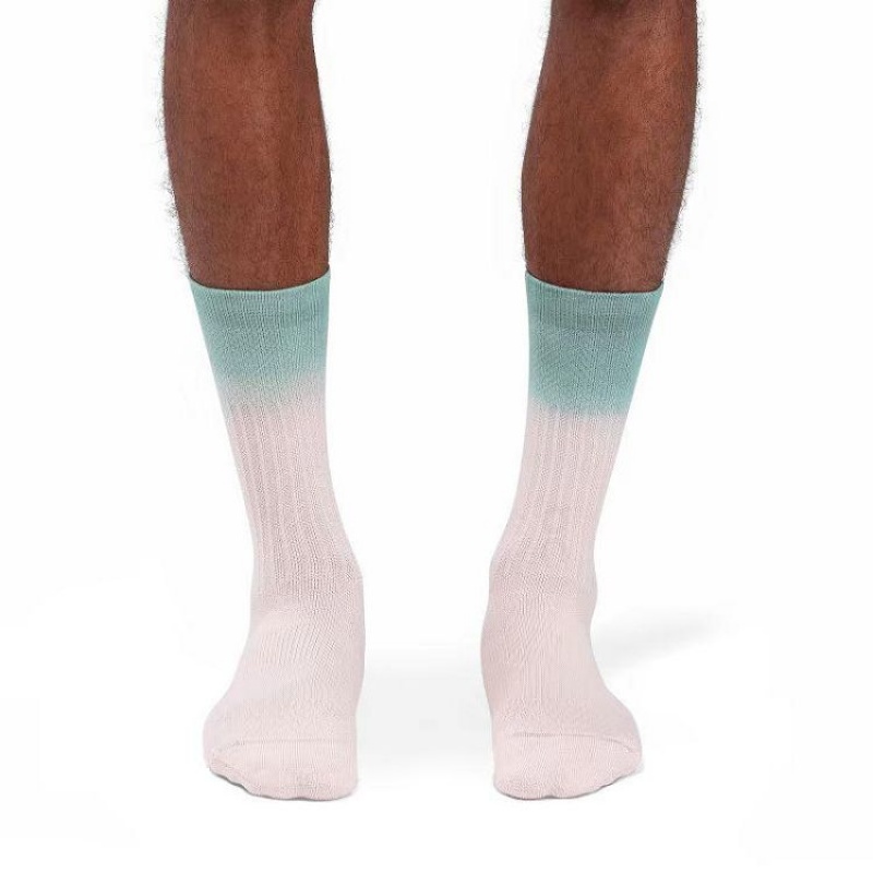 Pink / Green Men On Cloud All-Day Socks | IE_ON8438