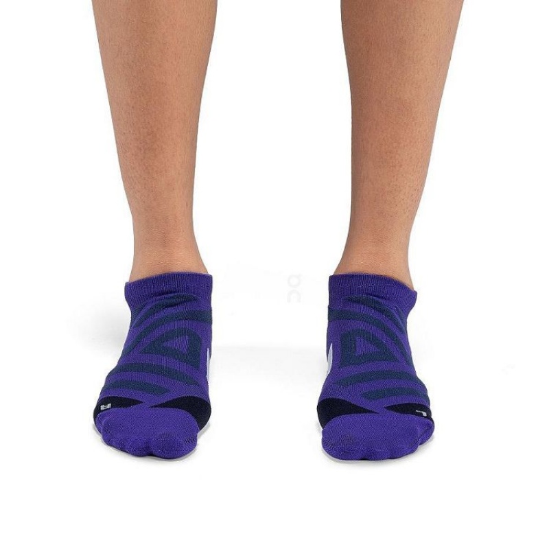 Purple Men On Cloud Performance Low Socks | IE_ON8756