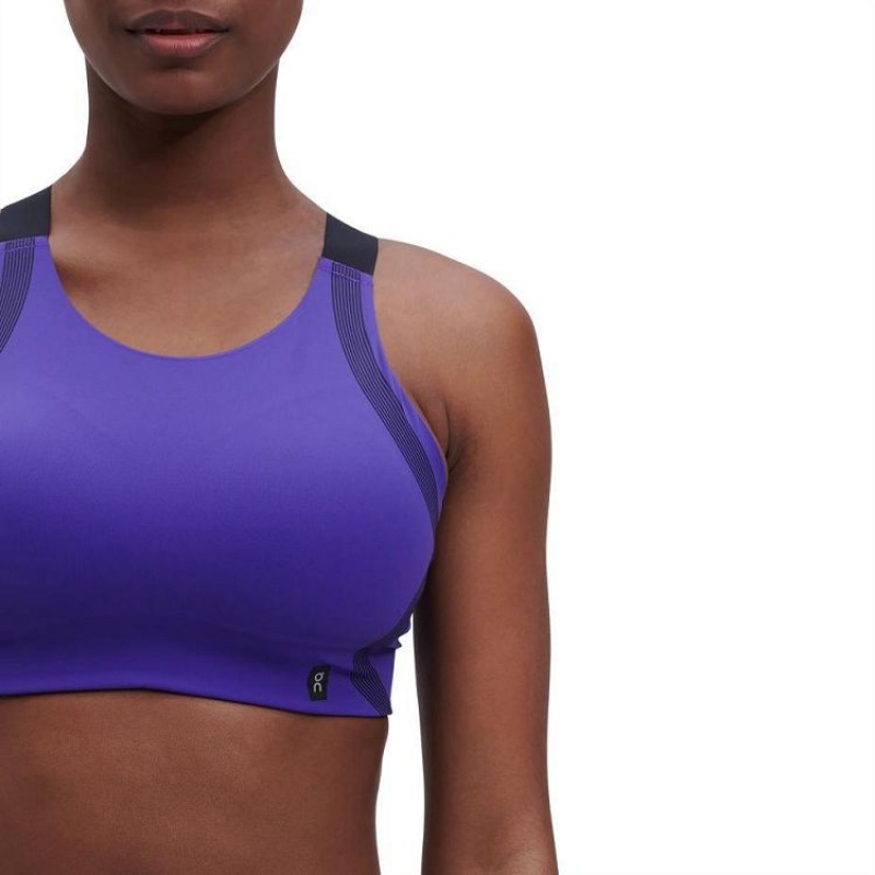 Purple Women On Cloud Performance Bras | IE_ON8599