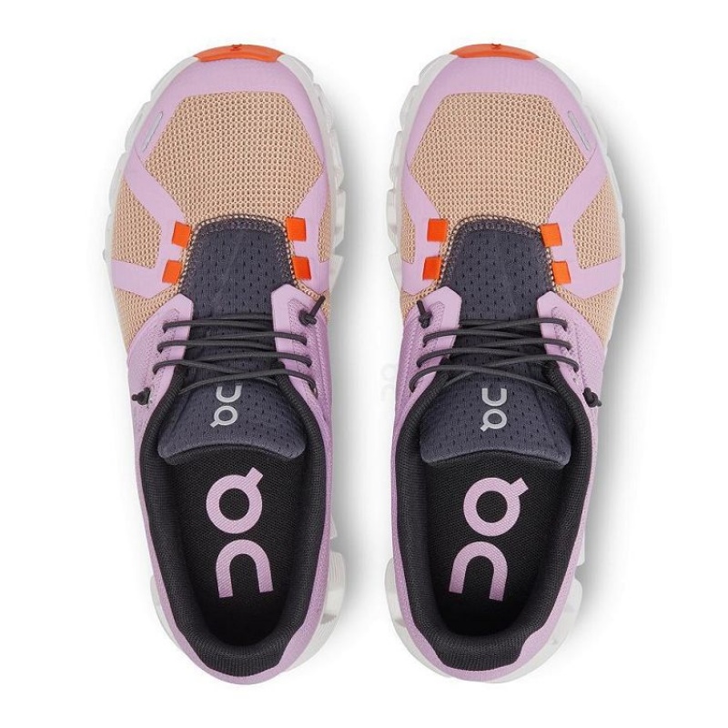 Purple / Orange Women On Cloud Cloud 5 Push Sneakers | IE_ON8717