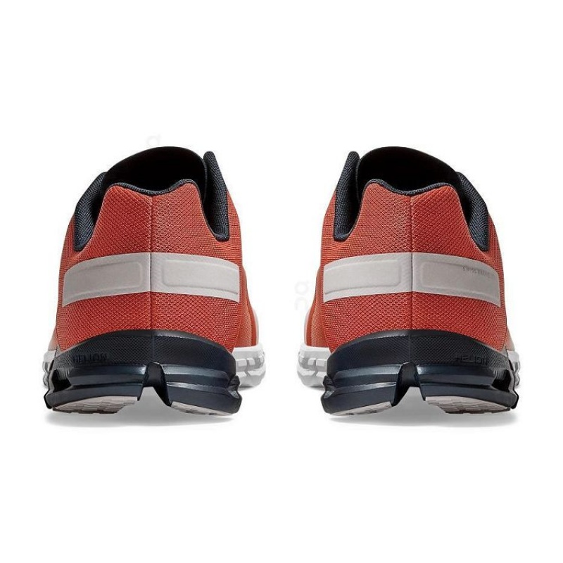 Red / Silver Men On Cloud Cloudflow Road Running Shoes | IE_ON8821